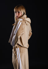 Load image into Gallery viewer, Velvet Hoodie with stripes