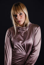 Load image into Gallery viewer, Long brown velvet dress