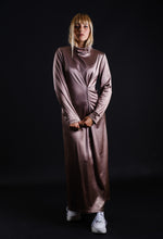 Load image into Gallery viewer, Long brown velvet dress