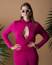 Load image into Gallery viewer, Fuchsia drop dress