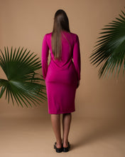 Load image into Gallery viewer, Fuchsia drop dress