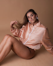 Load image into Gallery viewer, Salmon bomber jacket