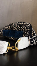 Load image into Gallery viewer, Waist bag in cream, printed or blue silver