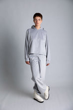 Load image into Gallery viewer, Silver hoodie in velvet