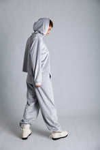 Load image into Gallery viewer, Silver hoodie in velvet