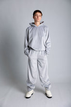 Load image into Gallery viewer, Silver hoodie in velvet