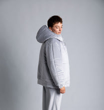 Load image into Gallery viewer, Silver Puffer in Velvet