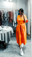 Load image into Gallery viewer, Orange belt dress