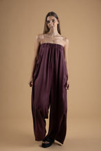 Load image into Gallery viewer, Aubergine pleated jumpsuit