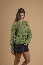 Load image into Gallery viewer, Crochet longe sleeve in 3 colors