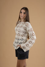 Load image into Gallery viewer, Crochet longe sleeve in 3 colors
