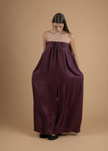 Load image into Gallery viewer, Aubergine pleated jumpsuit