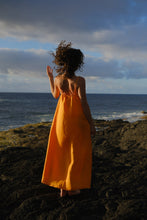 Load image into Gallery viewer, Orange wide dress
