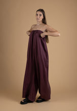 Load image into Gallery viewer, Aubergine pleated jumpsuit