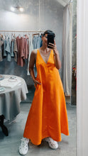Load image into Gallery viewer, Orange wide dress