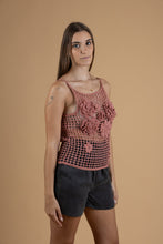 Load image into Gallery viewer, Crochet pink top