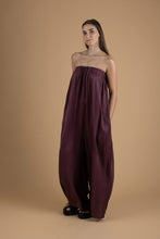 Load image into Gallery viewer, Aubergine pleated jumpsuit
