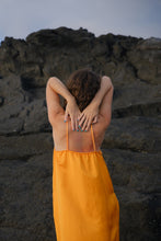 Load image into Gallery viewer, Orange wide dress