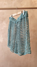 Load image into Gallery viewer, Crochet blue shorts