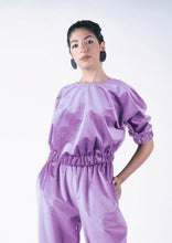 Load image into Gallery viewer, Lilac velvet sofi blouse