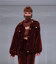 Load image into Gallery viewer, Brown crop top