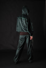 Load image into Gallery viewer, Dark green velvet blouse