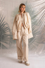 Load image into Gallery viewer, All pleated nude bomber