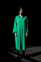 Load image into Gallery viewer, Green long dress shirt