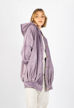 Load image into Gallery viewer, Lilac velvet big bomber