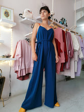 Load image into Gallery viewer, Crepe jumpsuit with V cut