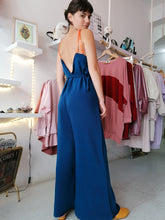 Load image into Gallery viewer, Crepe jumpsuit with V cut