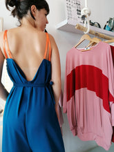 Load image into Gallery viewer, Crepe jumpsuit with V cut