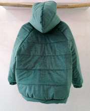 Load image into Gallery viewer, Puffer green coat
