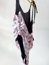 Load image into Gallery viewer, Butterfly swimsuit blk & pink from S to XL