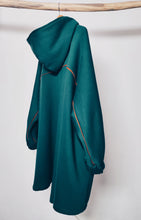 Load image into Gallery viewer, Jersey green flowy coat