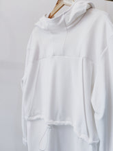 Load image into Gallery viewer, Oversized Hoodie dress in white