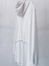 Load image into Gallery viewer, Oversized Hoodie dress in white