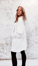 Load image into Gallery viewer, Oversized Hoodie dress in white