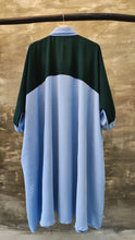 Load image into Gallery viewer, Oversized shirt dress in blue
