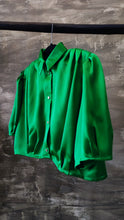 Load image into Gallery viewer, Silk green jane shirt