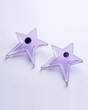 Load image into Gallery viewer, Star shaped acrylic earrings