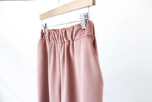Load image into Gallery viewer, Pink velvet wide pants
