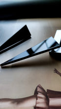 Load image into Gallery viewer, Black vertical earrings
