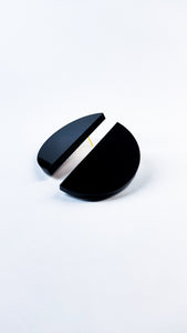 Black half circle