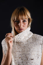 Load image into Gallery viewer, Crochet vest in beige
