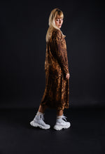 Load image into Gallery viewer, Leopard jersey long dress

