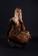 Load image into Gallery viewer, Leopard jersey long dress
