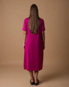 Fuchsia classic dress