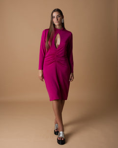 Fuchsia drop dress