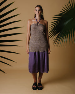 Transparent dress with ruffled